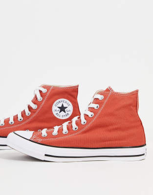 orange converse trainers