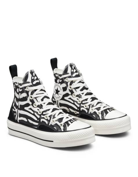 Converse Chuck Taylor All Star Hi trainers in black/egret  - view 1