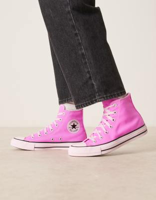  Chuck Taylor All Star Hi trainers in bright pink