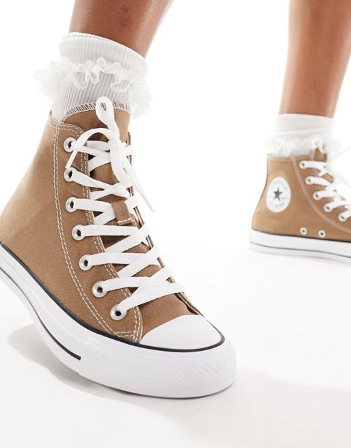 Converse Chuck Taylor All Star Hi trainers in brown