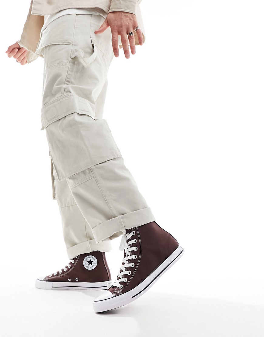 Converse Chuck Taylor All Star Hi trainers in dark brown