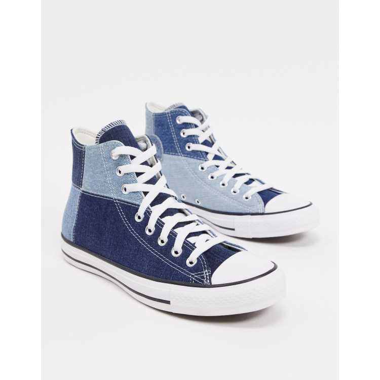 Denim converse low on sale top