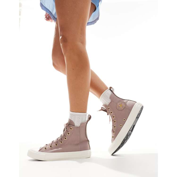 Converse Chuck Taylor All Star Hi trainers in dusky pink ASOS