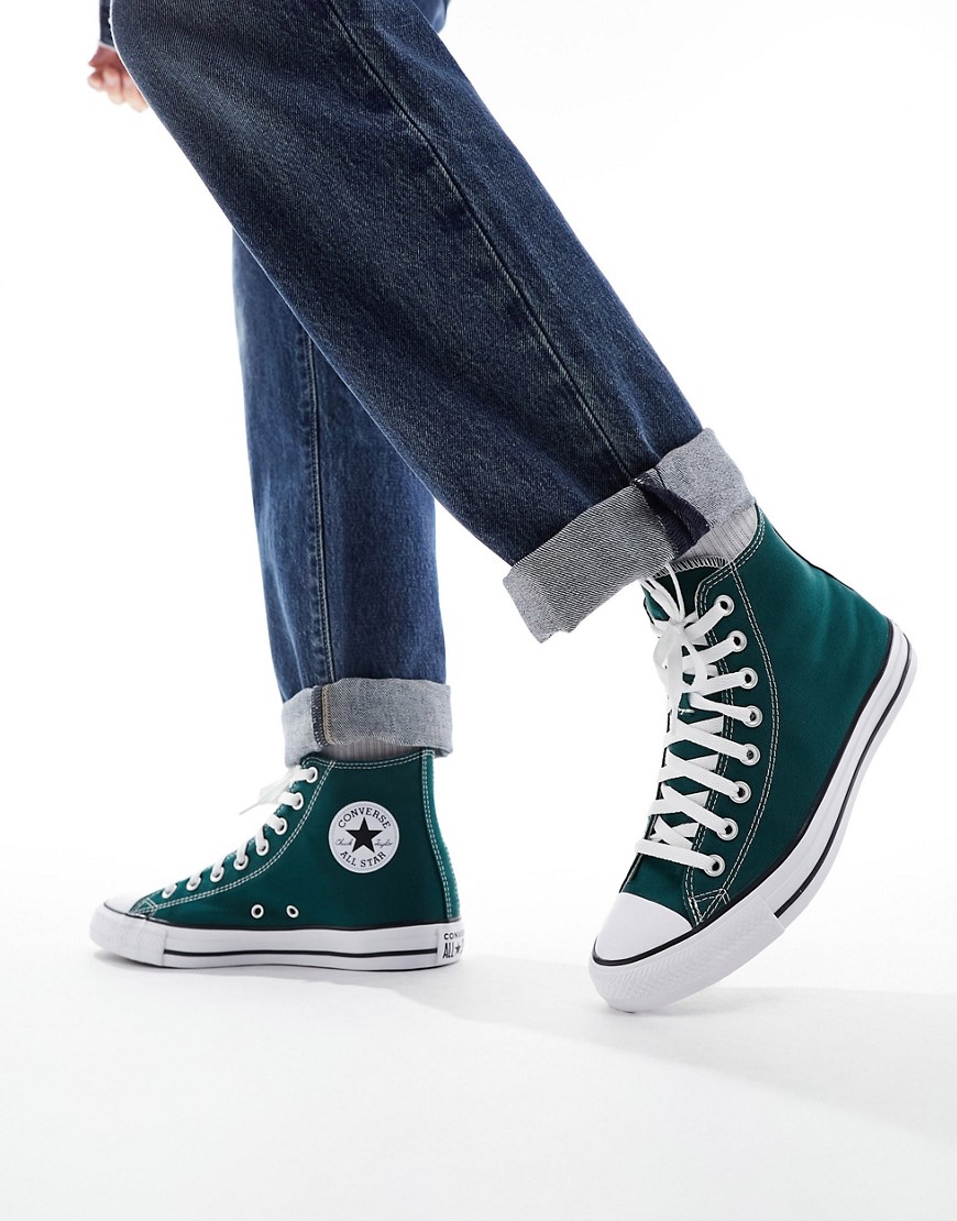 Converse Chuck Taylor All Star Hi trainers in forest green