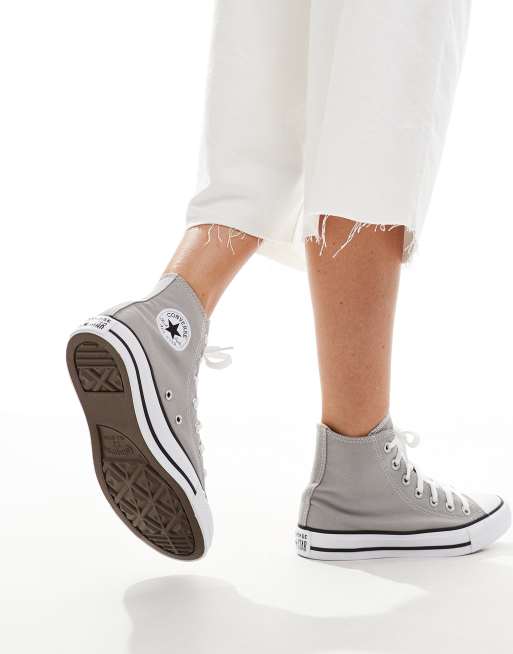 Converse Chuck Taylor All Star Hi trainers in grey ASOS