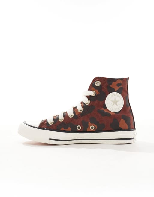 Converse Chuck Taylor All Star Hi trainers in leopard print ASOS
