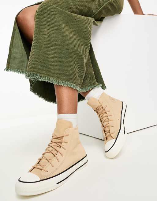 Tan high top sneakers womens online