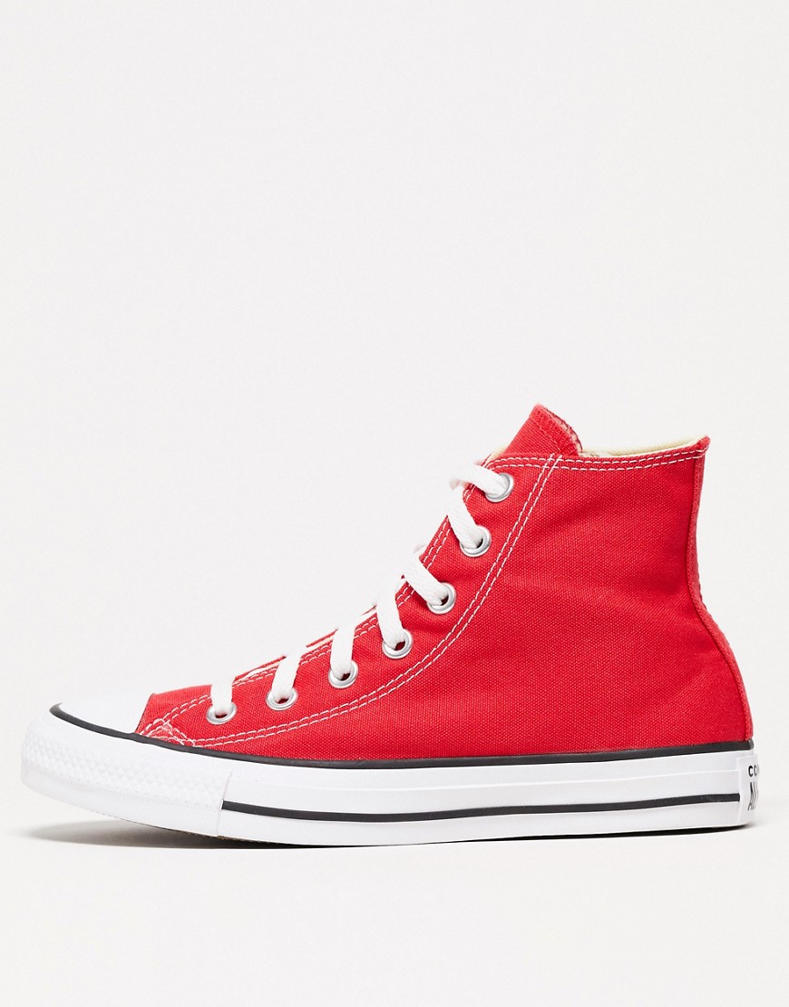 Converse chuck taylor all star hi trainers in red