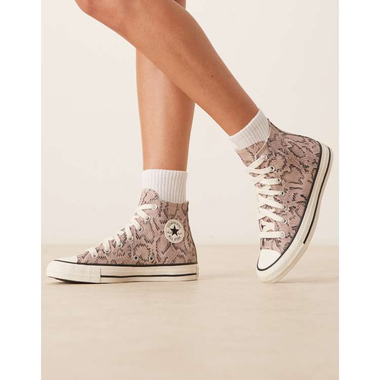 【希少】CONVERSE ALL STAR SNAKE HI Converse Chuck Taylor All Star Hi trainers in snake print | ASOS