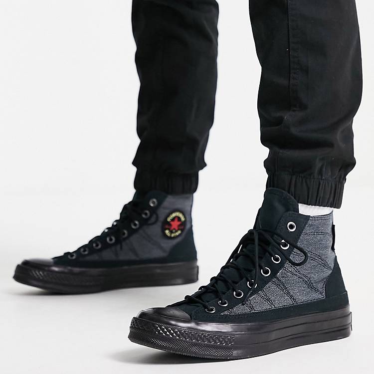 Converse Chuck Taylor All Star Hi trainers in triple black | ASOS