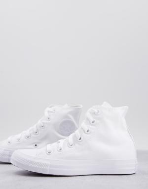 Converse Chuck Taylor All Star Hi trainers in white mono