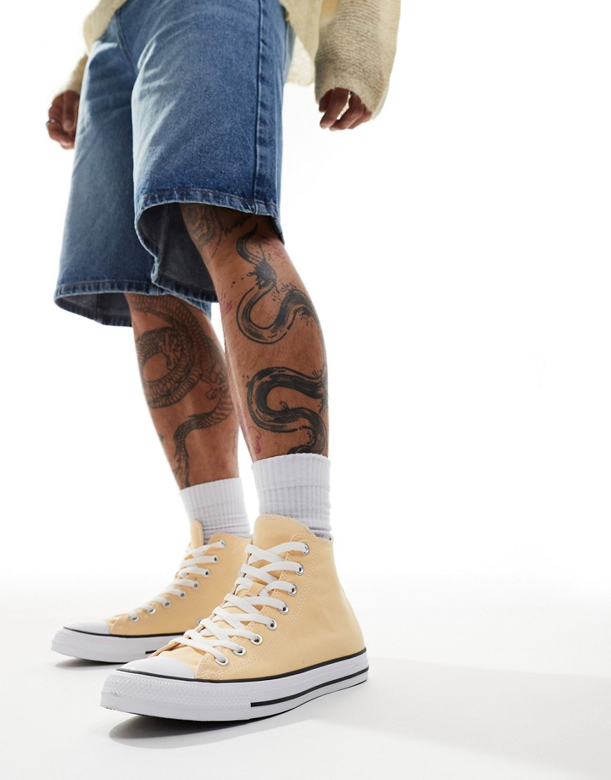 Converse Chuck Taylor All Star Hi trainers in yellow