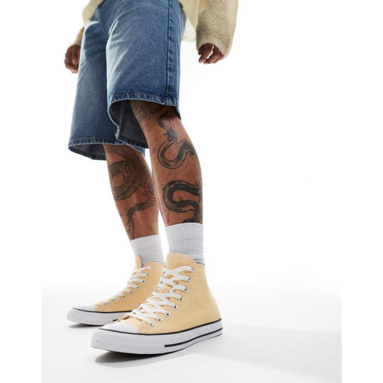 Converse Chuck Taylor All Star Hi trainers in yellow ASOS