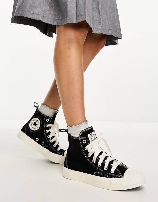 Converse Chuck Taylor All Star hi trainers with chunky patch and