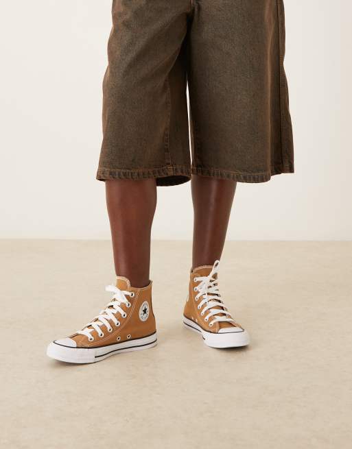 Converse Chuck Taylor - All Star Hi - Uniseks sneakers in lichtbruin, 4 van 5