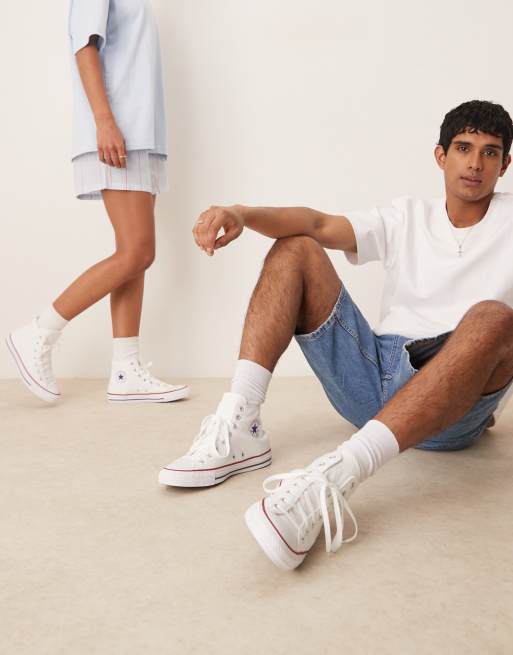 Converse Bianche Alte Uomo Street Style Converse Platform Bianche