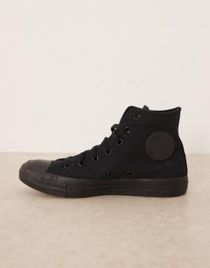 Converse Chuck Taylor All Star Hi unisex trainers in black mono