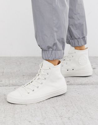 converse chuck taylor all star leather high top white
