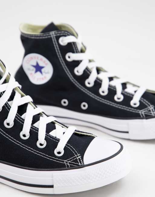 Converse Chuck Taylor All Star Hi WF canvas sneakers in black