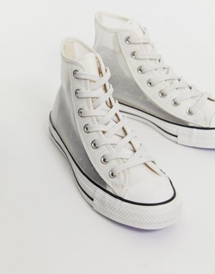 white mesh converse shoes 