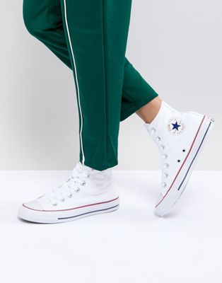 Converse Chuck Taylor All Star hi white sneakers | ASOS