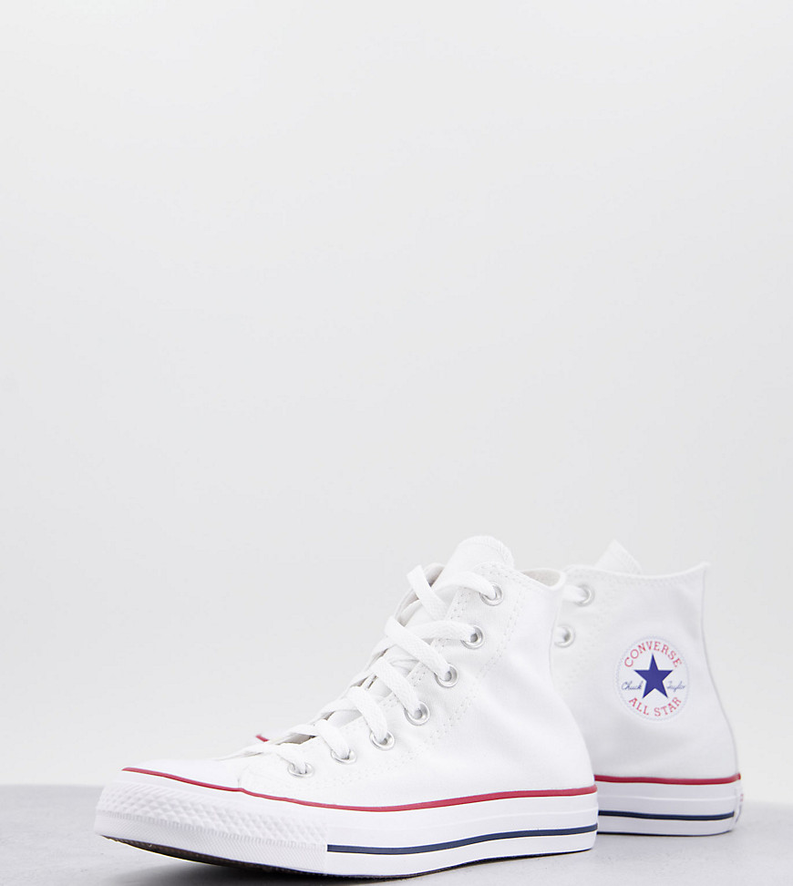 Converse Chuck Taylor All Star Hi wide fit canvas sneakers in white