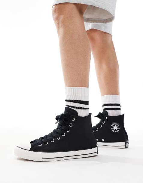 Converse – Chuck Taylor All Star Hi Wide Fit – Sneaker in Schwarz - view 1