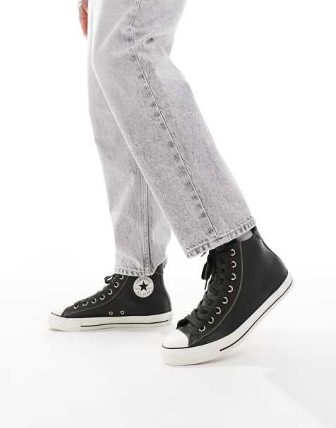 Converse Chuck Taylor All Star Hi Wide fit trainers in khaki - view 1
