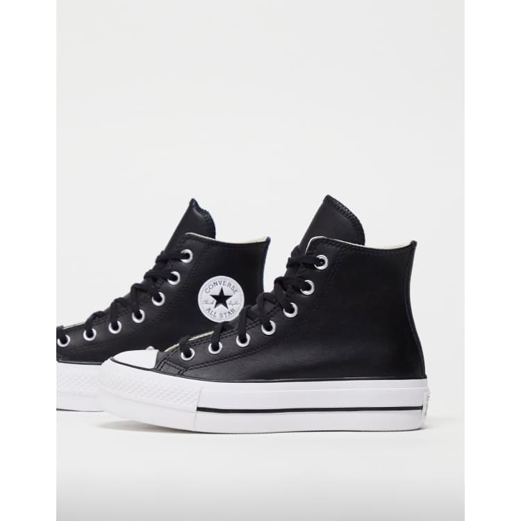 Converse taylor star high lift trainers in black |