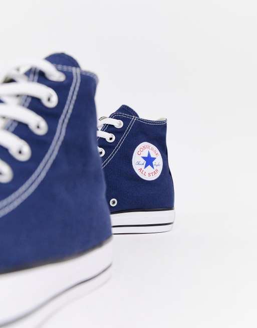 Converse - Chuck Taylor All Star - Hoge gympen in marineblauw M9622C, 4 van 4