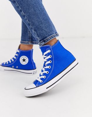 Converse - Chuck Taylor All Star - Hoge kobaltblauwe sneakers