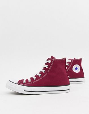 Converse - Chuck Taylor All Star - Hoge sneakers in bordeauxrood