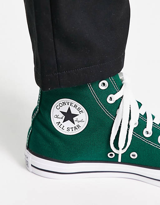 strelen Stam openbaar Converse Chuck Taylor All Star - Hoge sneakers in donkergroen | ASOS