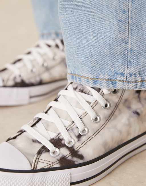Converse Chuck Taylor - All Star - Hoge sneakers in grijze tie-dye, 3 van 5