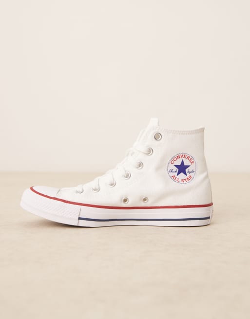 white converse with stars