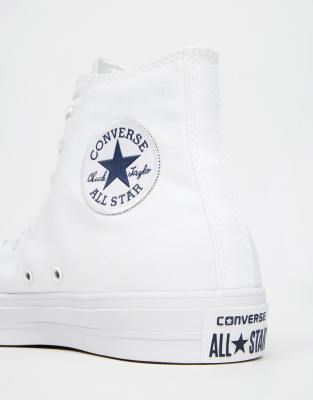 Converse - Chuck Taylor All Star II 150148C - Scarpe da ginnastica di tela  alte bianche | ASOS