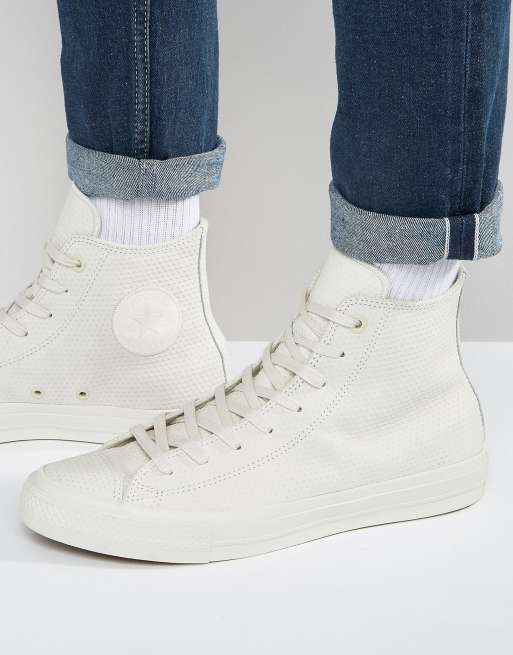 Converse chuck taylor all star hi plimsolls in hot sale white