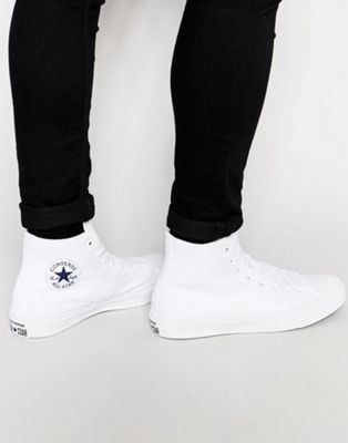 desenterrar Estudiante Anillo duro Converse Chuck Taylor All Star II Hi-Top Sneakers In White 150148C | ASOS