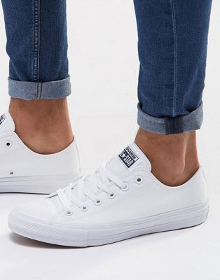 Converse Chuck Taylor All Star II Plimsolls In White 150154C | ASOS