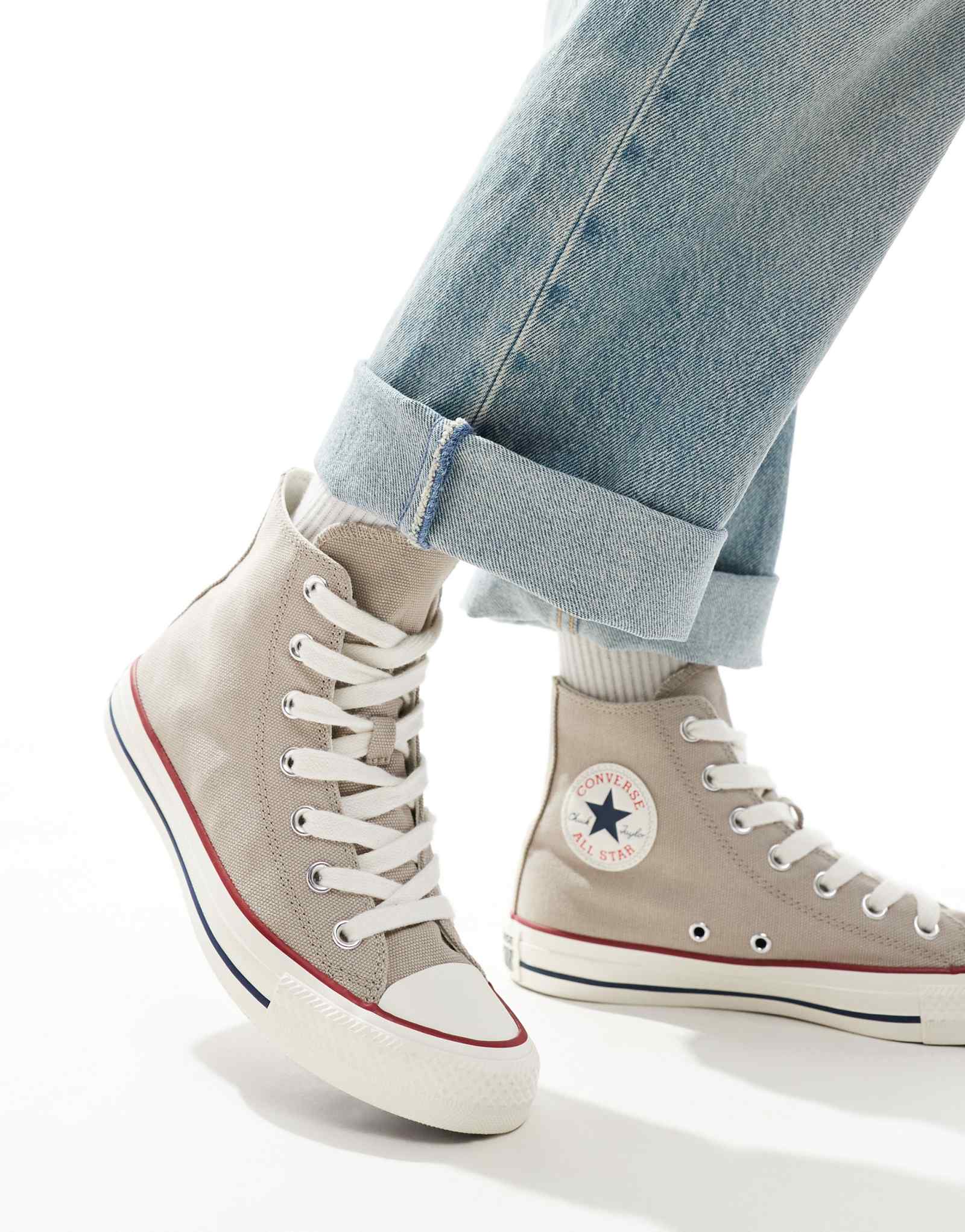 Кроссовки Converse Chuck Taylor All Star в бежевом цвете