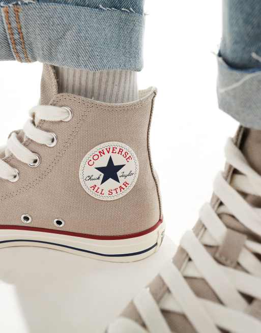 Converse shoes beige best sale