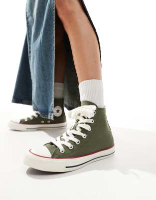 Converse Chuck Taylor All Star ダークグリーン Converse Chuck Taylor All Star Hi Men's Size 13 Red Black