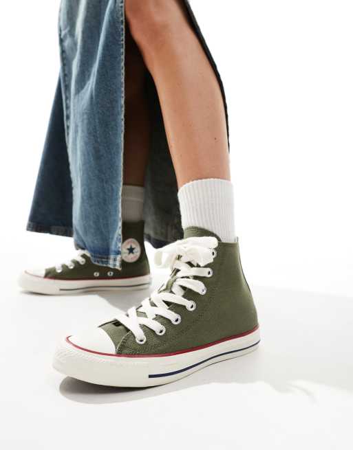 Khaki converse womens on sale