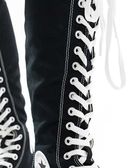Converse Chuck Taylor - All Star Knee XX-Hi - Sorte/hvide sneakers, 3 af 5