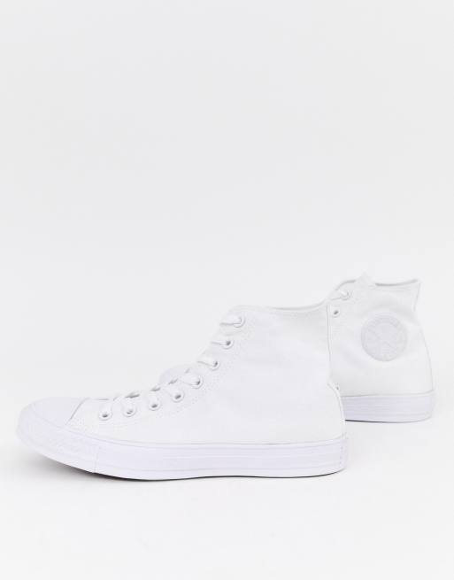 Converse – Chuck Taylor All Star – Knöchelhohe Leinenschuhe in Weiß, 3 von 4
