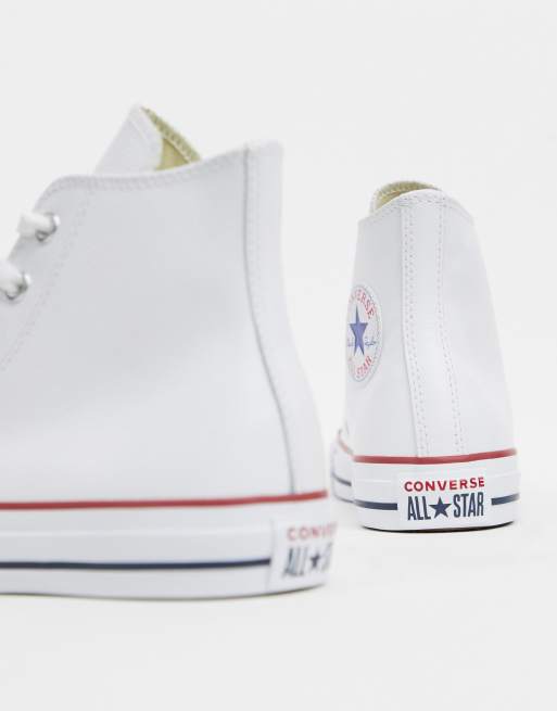 Converse – Chuck Taylor All Star – Knöchelhohe Sneaker aus weißem Leder, 2 von 4