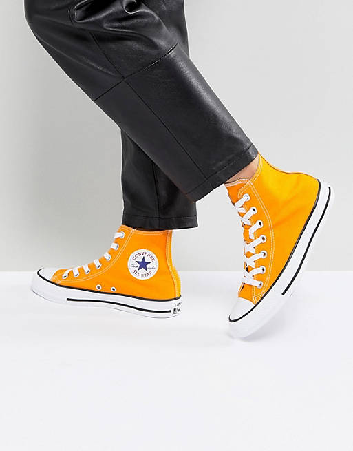 Converse – Chuck Taylor All Star – Knöchelhohe Sneaker in Orange