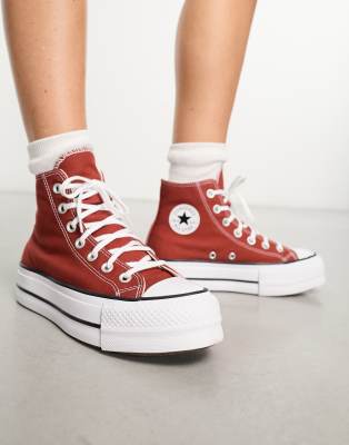 Converse Baskets - Chuck Taylor All Star Lift Platform (Bordeaux) - Baskets  chez Sarenza (611392)