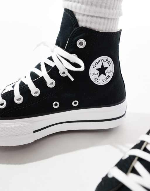 Converse Chuck Taylor All Star Lift Baskets montantes a semelle plateforme Noir ASOS