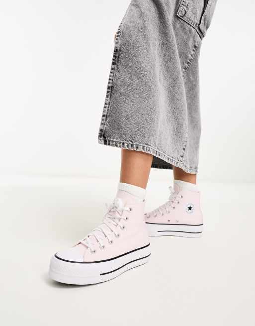 Converse rose best sale pale homme